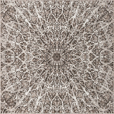 Brown 6' x 6' Sofia Square Rug