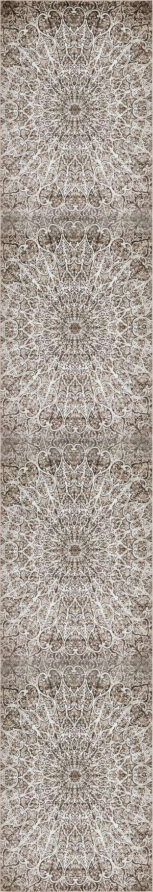 Brown 3' 3 x 20' Sofia Runner Rug