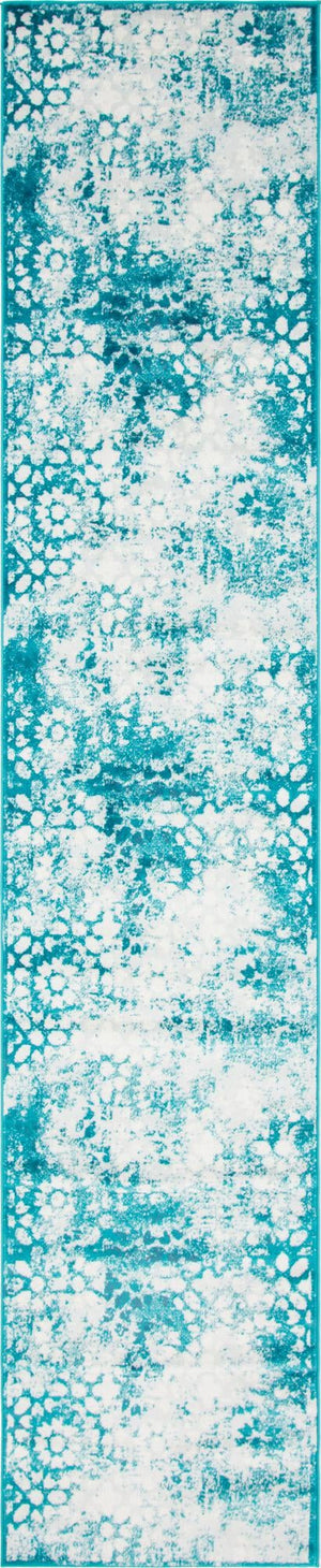 Turquoise 3' 3 x 16' 5 Sofia Runner Rug