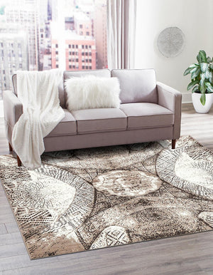 Brown 6' 1 x 6' 1 Sofia Square Rug