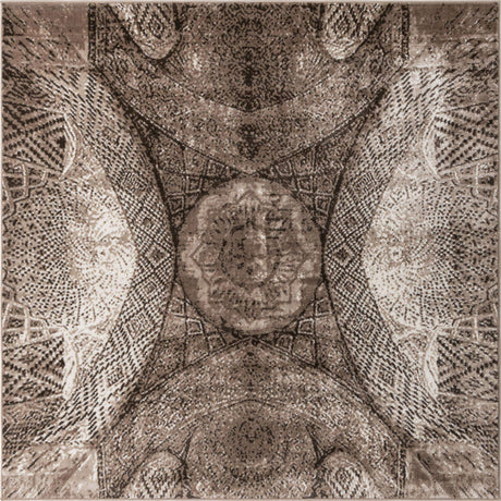 Brown 6' 1 x 6' 1 Sofia Square Rug