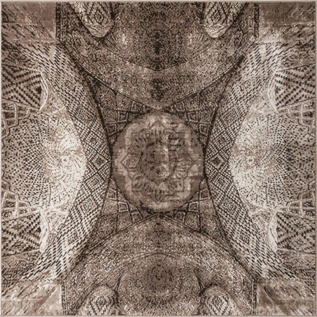 Brown 6' 1 x 6' 1 Sofia Square Rug