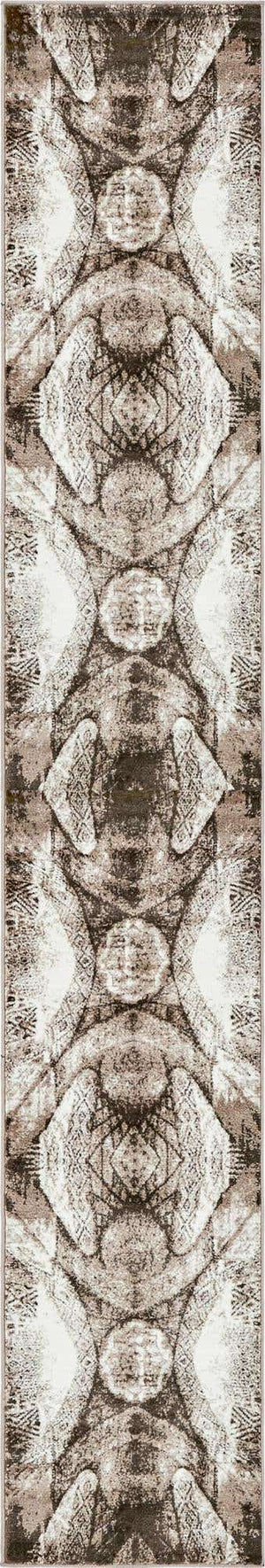 Brown 3' 3 x 20' Sofia Runner Rug