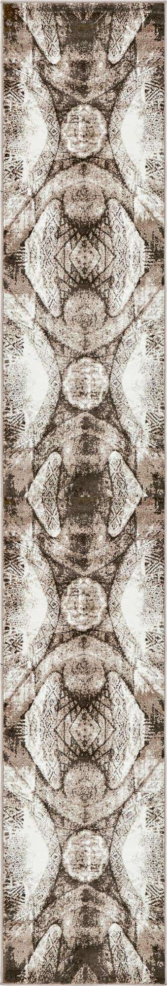 Brown 3' 3 x 20' Sofia Runner Rug
