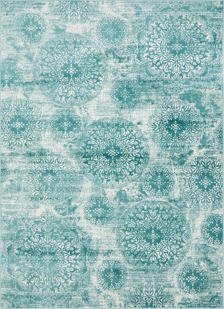 Turquoise 8' x 11' Sofia Rectangle Rug