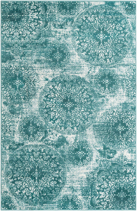 Turquoise 6' 1 x 9' Sofia Rectangle Rug