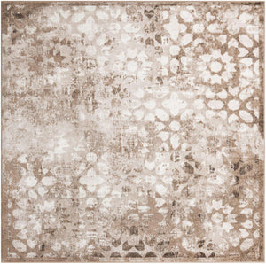 Brown 8' x 8' Sofia Square Rug