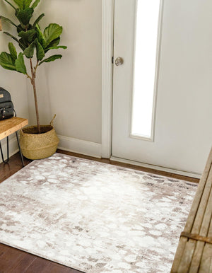 Brown 6' 1 x 6' 1 Sofia Square Rug