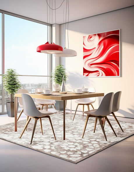 Brown 6' 1 x 6' 1 Sofia Square Area Rug Durable Easy Clean Stain Resistant Unique Carpet for Affordable Interior Home Design for Sale at Rug Engine