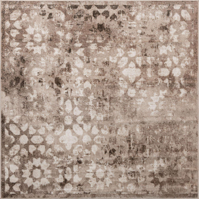 Brown 6' 1 x 6' 1 Sofia Square Rug