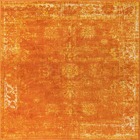Orange 6' 1 x 6' 1 Sofia Square Rug