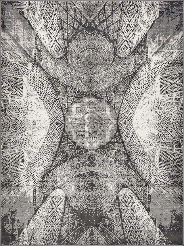 Dark Gray 7' 10 x 11' Sofia Rectangle Area Rug Durable Easy Clean Stain Resistant Unique Carpet for Affordable Interior Home Design for Sale at Rug Engine