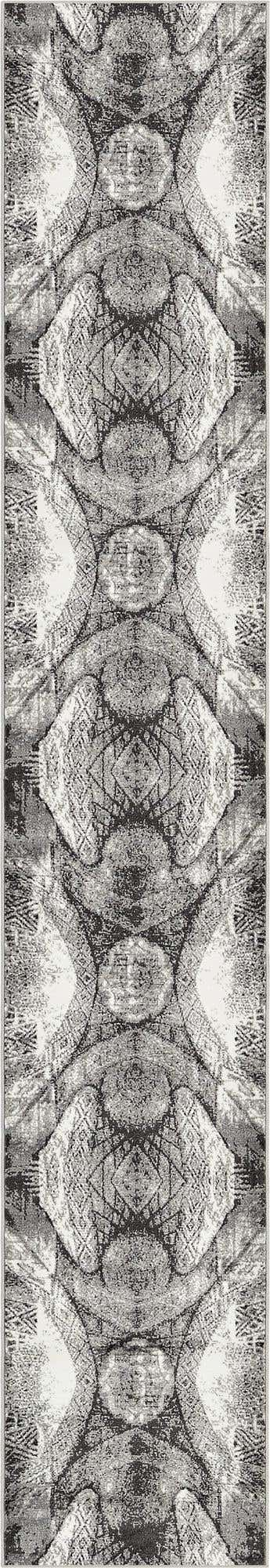 Dark Gray 3' 3 x 20' Sofia Runner Rug