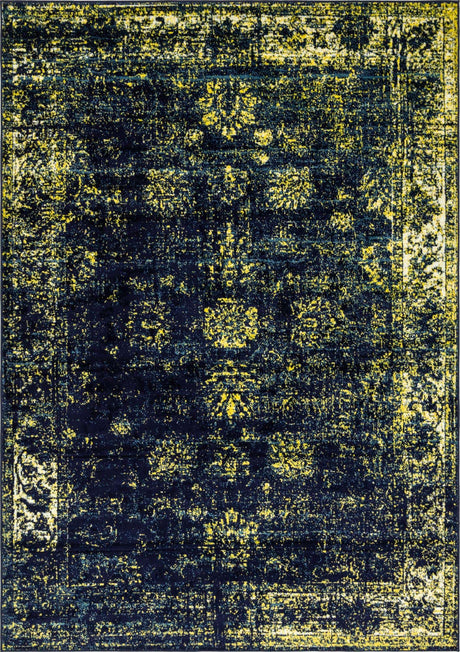 Navy Blue 7' 1 x 10' Sofia Rectangle Rug