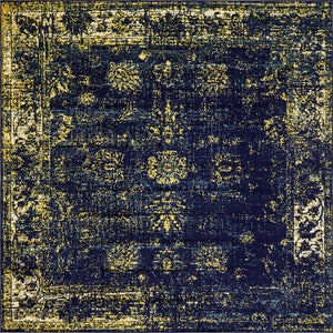 Navy Blue 8' x 8' Sofia Square Rug