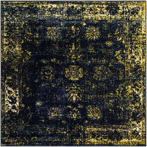 Navy Blue 6' 1 x 6' 1 Sofia Square Rug