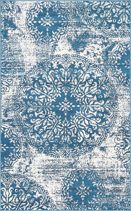 Blue 3' 3 x 5' 3 Sofia Rectangle Rug