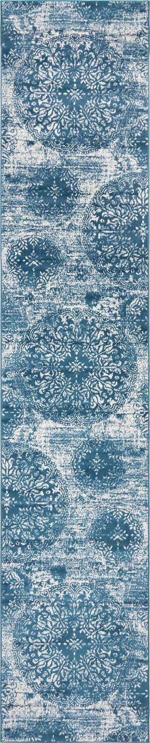 Blue 3' 3 x 16' 5 Sofia Runner Rug