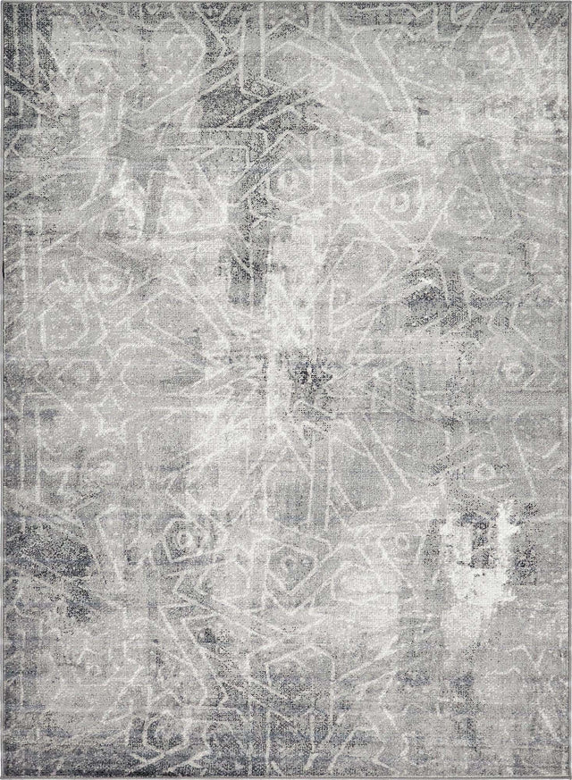 Dark Gray 7' 10 x 11' Sofia Rectangle Area Rug Durable Easy Clean Stain Resistant Unique Carpet for Affordable Interior Home Design for Sale at Rug Engine