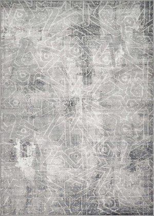 Dark Gray 7' 1 x 10' Sofia Rectangle Area Rug Durable Easy Clean Stain Resistant Unique Carpet for Affordable Interior Home Design for Sale at Rug Engine
