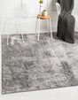 Dark Gray 7' 10 x 7' 10 Sofia Square Area Rug Durable Easy Clean Stain Resistant Unique Carpet for Affordable Interior Home Design for Sale at Rug Engine