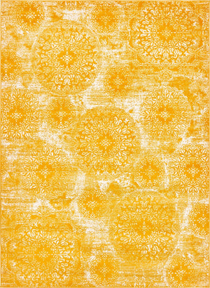 Yellow 8' x 11' Sofia Rectangle Rug