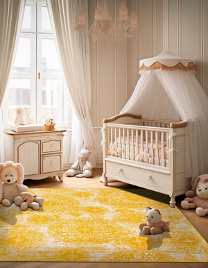 Yellow 6' 1 x 6' 1 Sofia Square Rug
