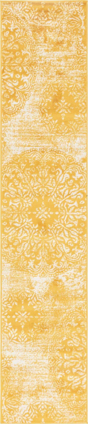 Yellow 2' x 10' Sofia Runner Rug