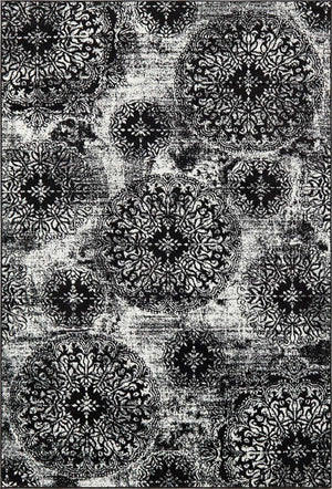 Black 6' 1 x 9' Sofia Rectangle Rug
