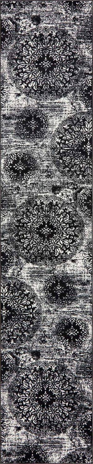 Black 3' 3 x 16' 5 Sofia Runner Rug