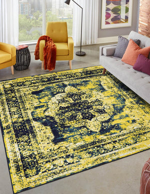 Navy Blue 8' x 8' Sofia Square Rug