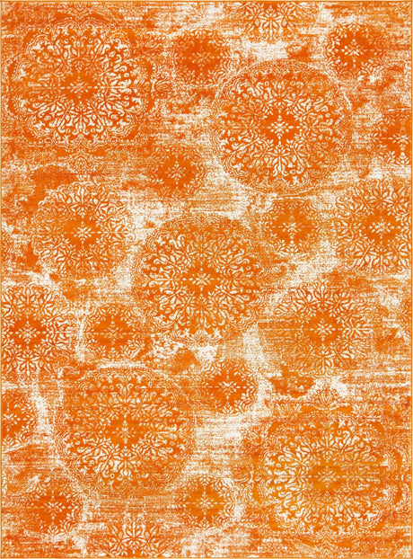 Orange 8' x 11' Sofia Rectangle Rug