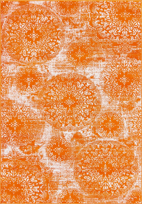 Orange 6' 1 x 9' Sofia Rectangle Rug
