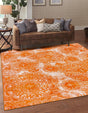 Orange 6' 1 x 6' 1 Sofia Square Rug