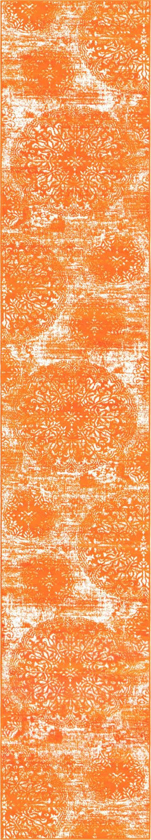 Orange 3' 3 x 20' Sofia Runner Rug