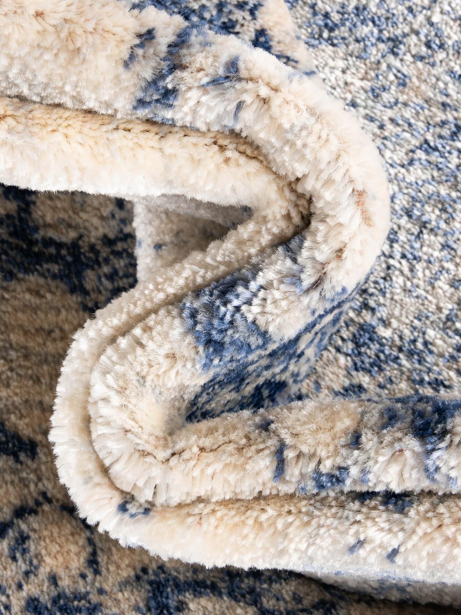Navy Blue 5' 1 x 8' Asheville Rectangle Area Rug 100% Polypropylene With Cotton Backing Easy Clean Indoor Living Dining Bedroom Office Carpet for Sale at Rug Engine