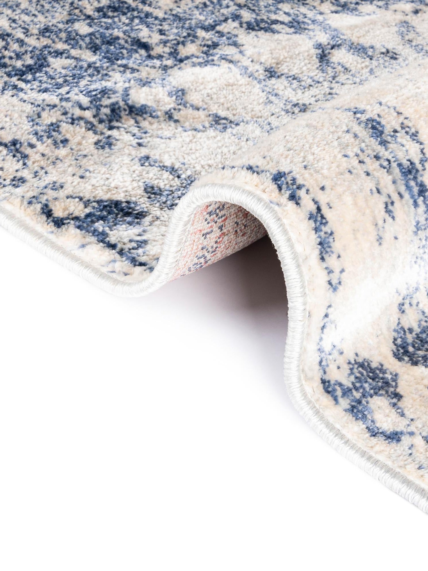 Navy Blue 5' 1 x 8' Asheville Rectangle Area Rug 100% Polypropylene With Cotton Backing Easy Clean Indoor Living Dining Bedroom Office Carpet for Sale at Rug Engine
