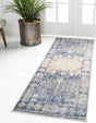 Navy Blue 2' 2 x 6' 1 Asheville Runner Area Rug 100% Polypropylene With Cotton Backing Easy Clean Indoor Living Dining Bedroom Office Carpet for Sale at Rug Engine