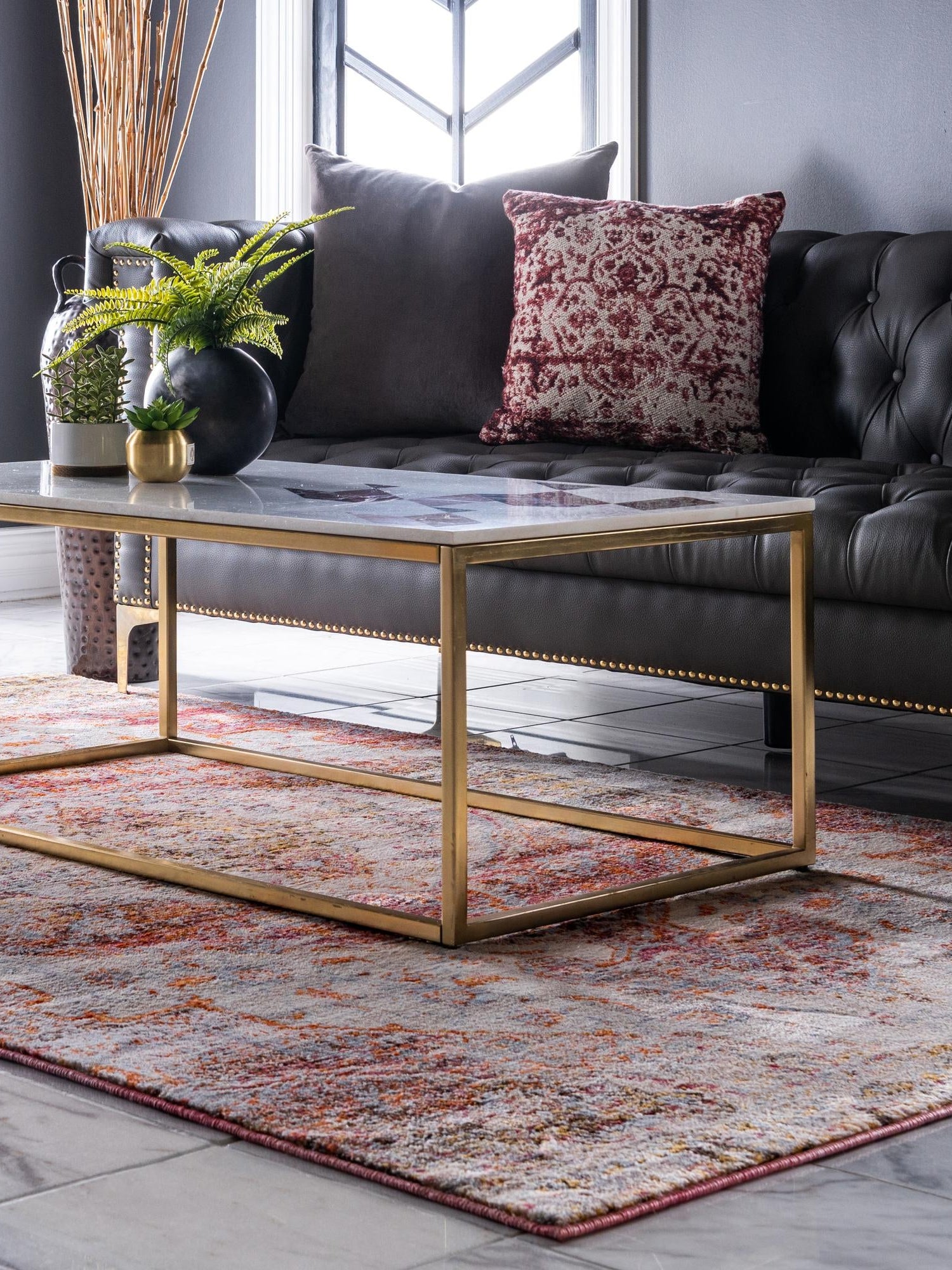Multicolor 8' x 10' Asheville Rectangle Area Rug 100% Polypropylene With Cotton Backing Easy Clean Indoor Living Dining Bedroom Office Carpet for Sale at Rug Engine