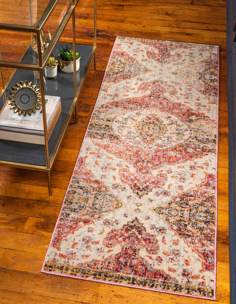 Multicolor 2' 2 x 6' 1 Asheville Runner Area Rug 100% Polypropylene With Cotton Backing Easy Clean Indoor Living Dining Bedroom Office Carpet for Sale at Rug Engine