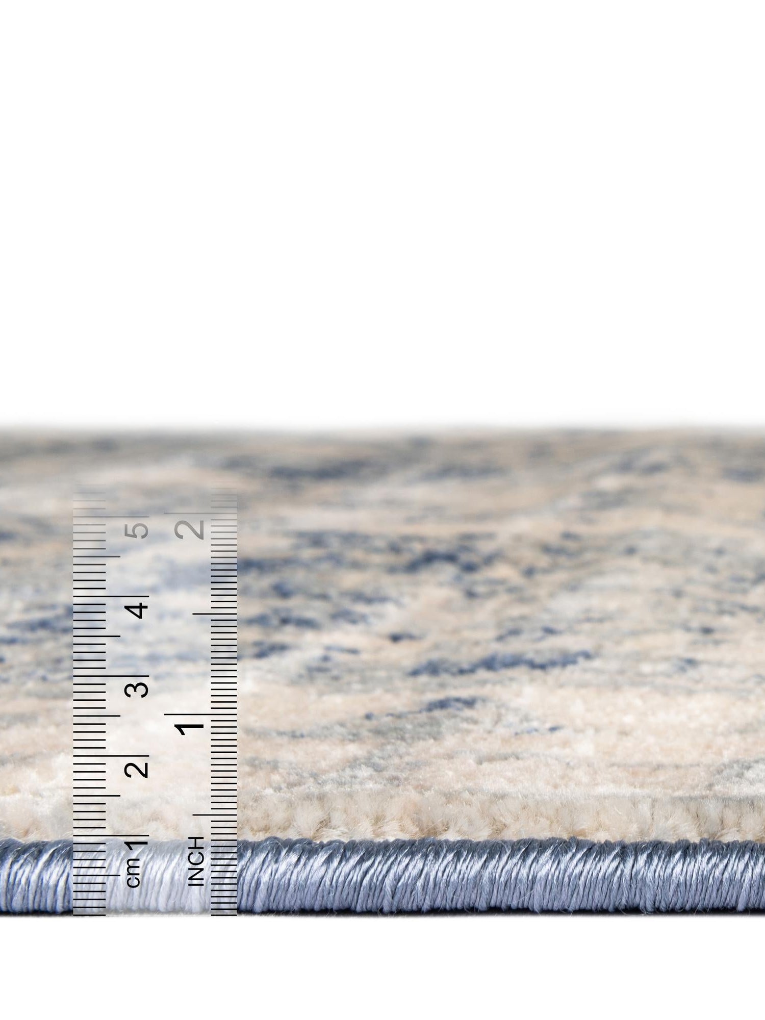 Blue 8' x 10' Asheville Rectangle Area Rug 100% Polypropylene With Cotton Backing Easy Clean Indoor Living Dining Bedroom Office Carpet for Sale at Rug Engine