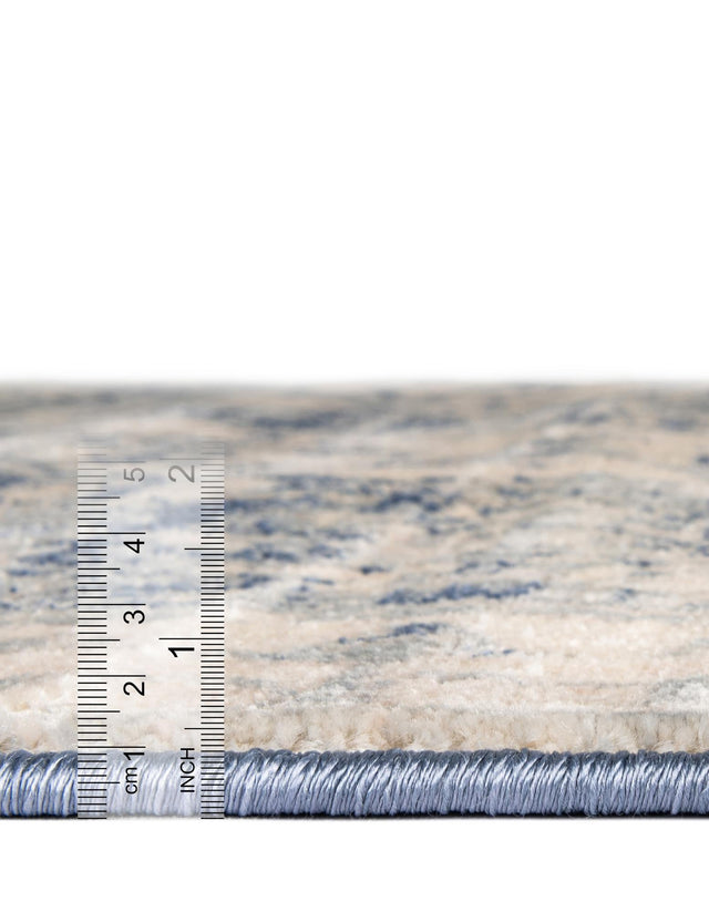 Blue 9' x 12' 2 Asheville Rectangle Area Rug 100% Polypropylene With Cotton Backing Easy Clean Indoor Living Dining Bedroom Office Carpet for Sale at Rug Engine