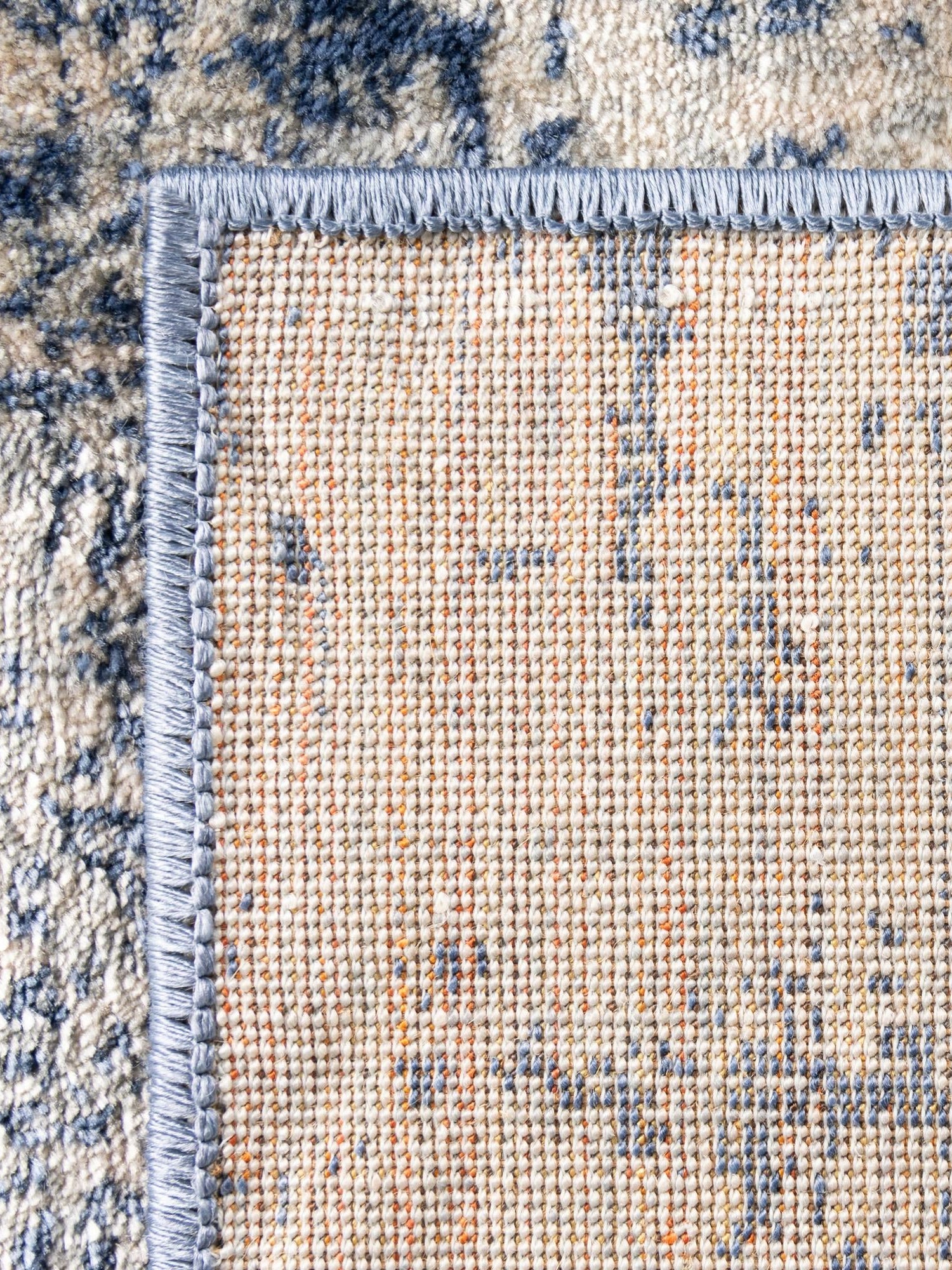 Blue 8' x 10' Asheville Rectangle Area Rug 100% Polypropylene With Cotton Backing Easy Clean Indoor Living Dining Bedroom Office Carpet for Sale at Rug Engine