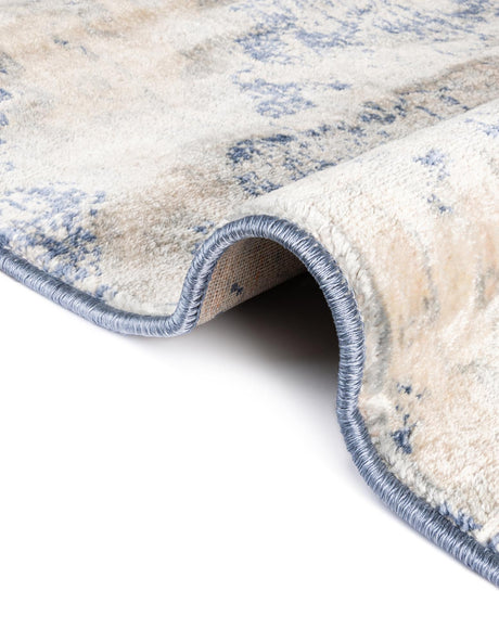Blue 5' 1 x 8' Asheville Rectangle Area Rug 100% Polypropylene With Cotton Backing Easy Clean Indoor Living Dining Bedroom Office Carpet for Sale at Rug Engine
