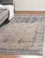 Gray 4' 1 x 6' 1 Asheville Rectangle Area Rug 100% Polypropylene With Cotton Backing Easy Clean Indoor Living Dining Bedroom Office Carpet for Sale at Rug Engine