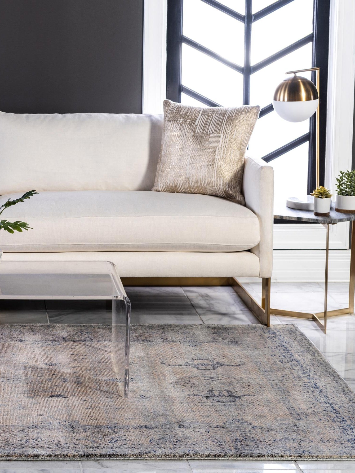Gray 8' x 10' Asheville Rectangle Area Rug 100% Polypropylene With Cotton Backing Easy Clean Indoor Living Dining Bedroom Office Carpet for Sale at Rug Engine