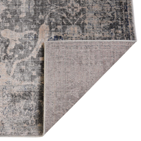 Gray 4' 1 x 6' 1 Asheville Rectangle Area Rug 100% Polypropylene With Cotton Backing Easy Clean Indoor Living Dining Bedroom Office Carpet for Sale at Rug Engine