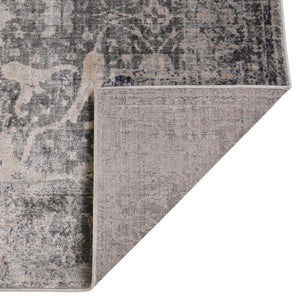 Gray 8' x 10' Asheville Rectangle Area Rug 100% Polypropylene With Cotton Backing Easy Clean Indoor Living Dining Bedroom Office Carpet for Sale at Rug Engine