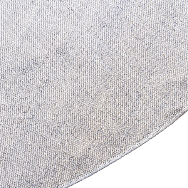 Gray 8' x 8' Asheville Round Area Rug 100% Polypropylene With Cotton Backing Easy Clean Indoor Living Dining Bedroom Office Carpet for Sale at Rug Engine