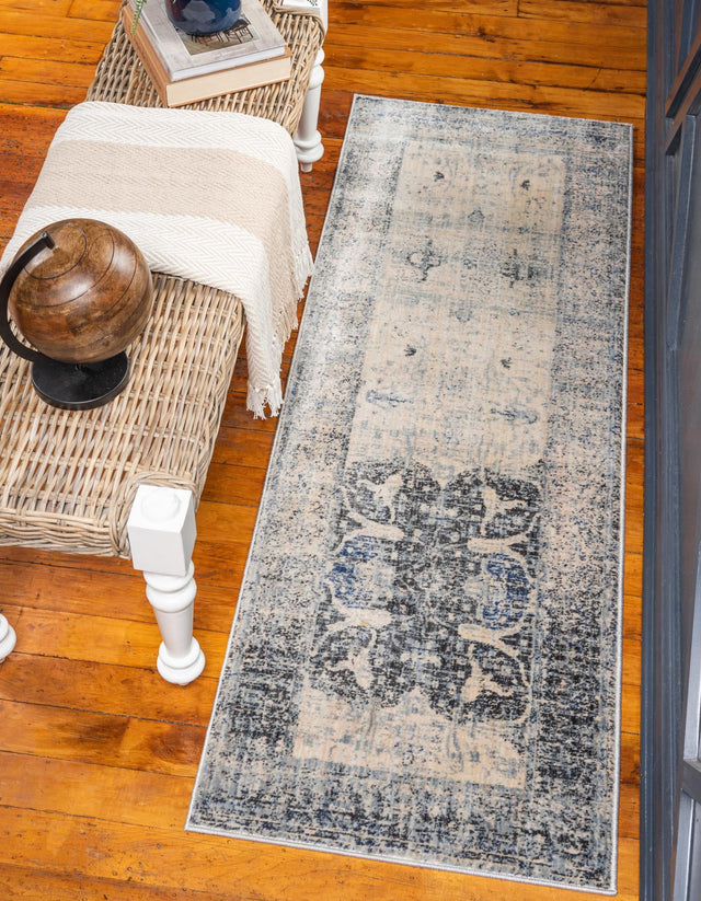 Gray 2' 2 x 6' Asheville Runner Area Rug 100% Polypropylene With Cotton Backing Easy Clean Indoor Living Dining Bedroom Office Carpet for Sale at Rug Engine